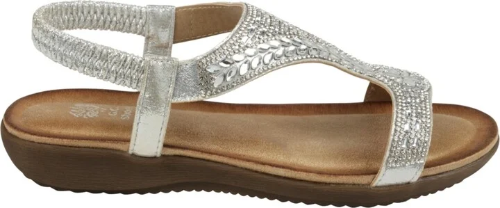 Gc Shoes Women's Wynn Embellished Flat Sandals - Image 6