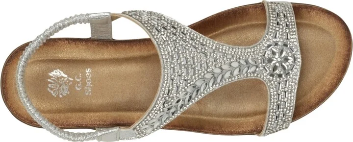 Gc Shoes Women's Wynn Embellished Flat Sandals - Image 8