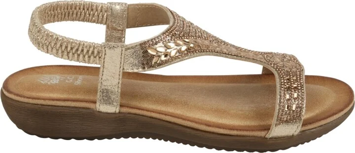 Gc Shoes Women's Wynn Embellished Flat Sandals - Image 10