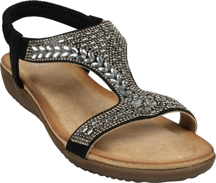 Gc Shoes Women's Wynn Embellished Flat Sandals
