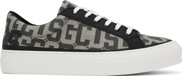 GCDS Black & Off-White Monogram Sneakers
