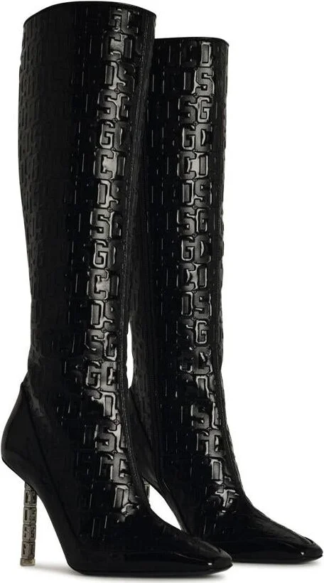 Gcds Black Patent Leather Boots - Image 2
