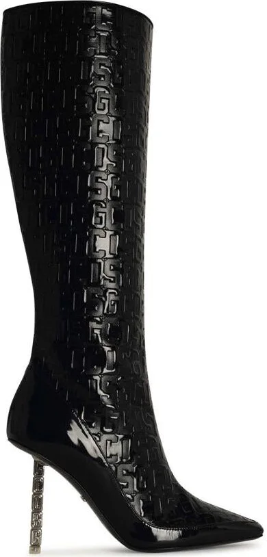 Gcds Black Patent Leather Boots