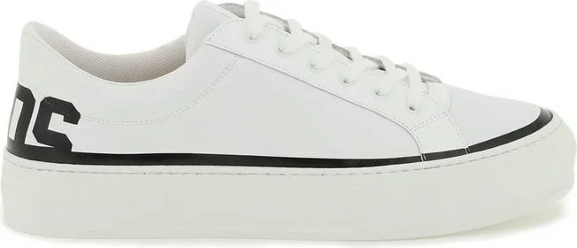 GCDS Logo Printed Lace-Up Sneakers