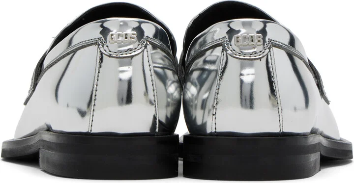GCDS Silver Wirdo Loafers - Image 2