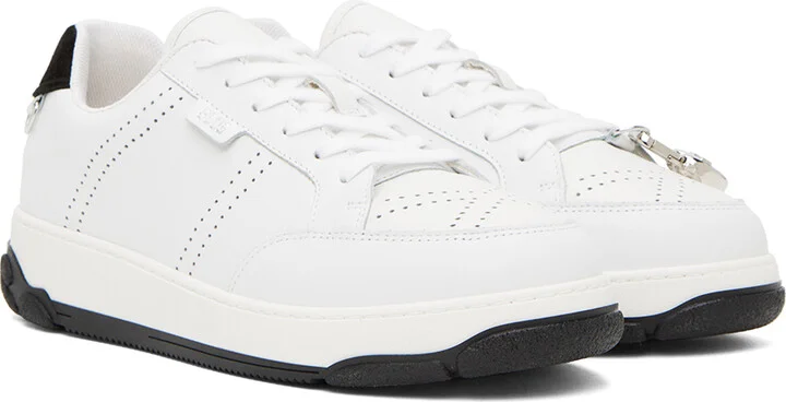 GCDS White Essential Nami Sneakers - Image 4