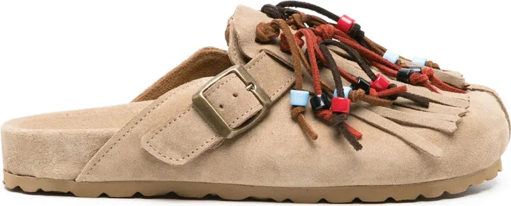 Gea bead-detail mules