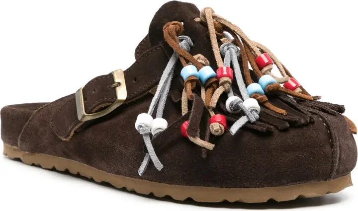 Gea tasselled suede slippers - Image 2