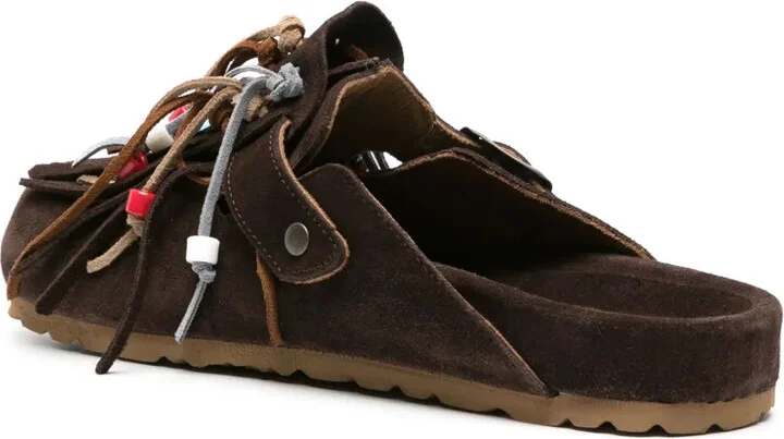 Gea tasselled suede slippers - Image 3