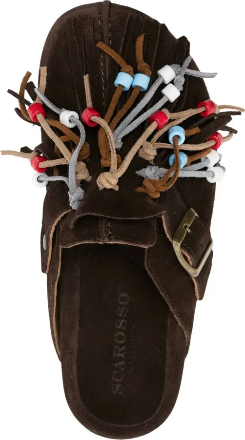 Gea tasselled suede slippers - Image 4