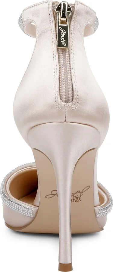 Geena Crystal Embellished Pointed Toe Ankle Strap Pump - Image 7