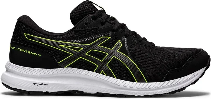 Gel-Contend 7 1011B040-003 Sneakers Mens 11.5 Black Running Shoes EEE4278