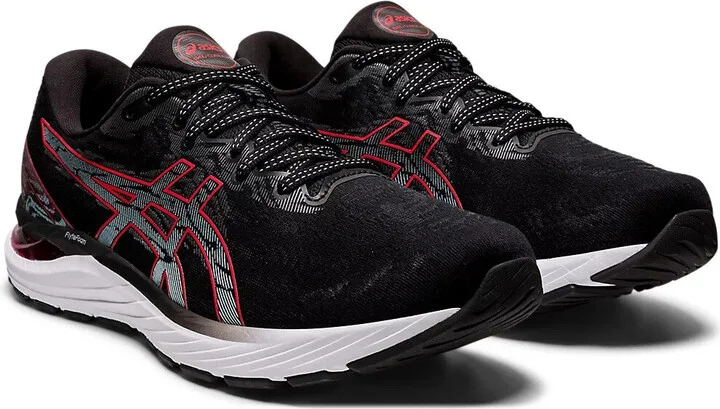 Gel-Cumulus 23 1011B012-017 Sneakers Men 8 Black Red Running Shoes EEE4181