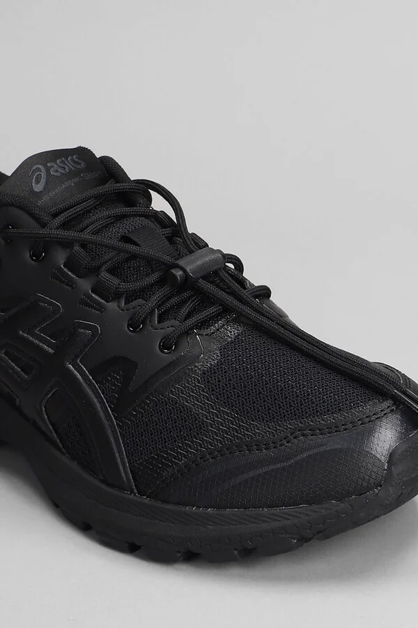 Gel-terrain Sneakers In Black Leather And Fabric - Image 5