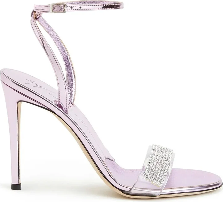 Gem-Detail High-Heeled Sandals