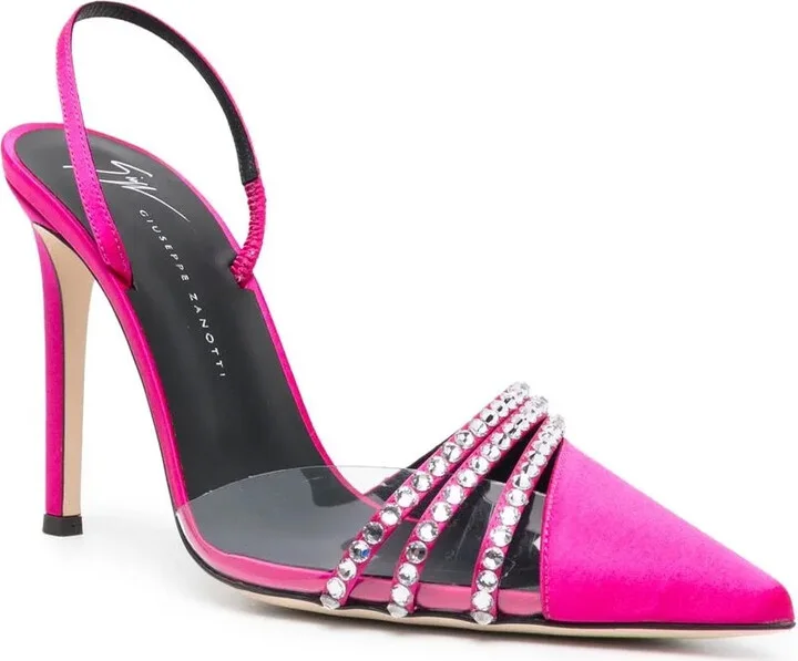 Gem-Embellished 110mm Heeled Pumps - Image 2