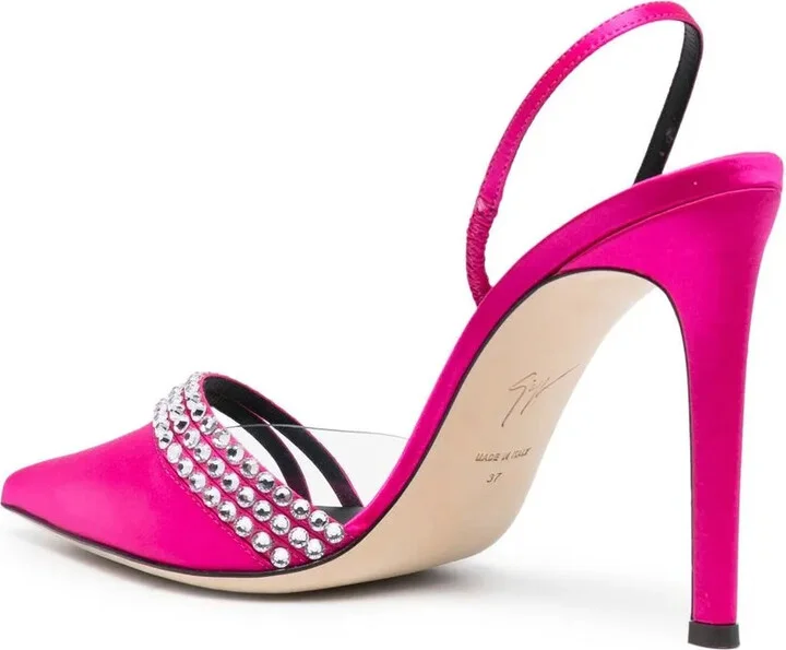 Gem-Embellished 110mm Heeled Pumps - Image 3