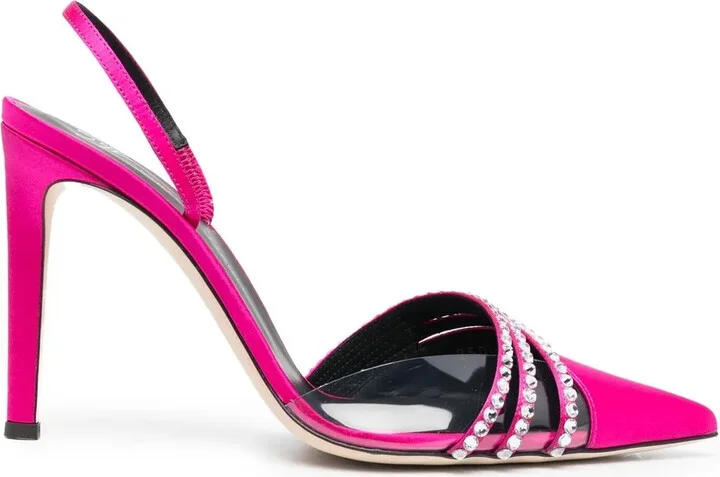 Gem-Embellished 110mm Heeled Pumps