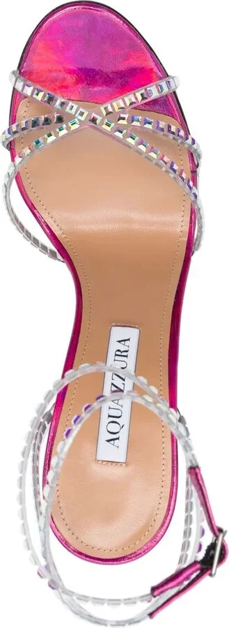 Gem-Embellished 110mm Heeled Sandals - Image 4