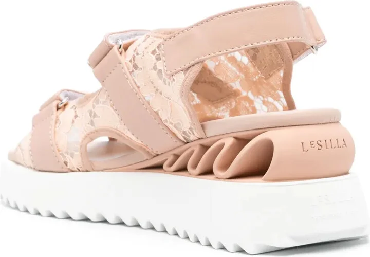 Gem-Embellished Laced Sandals - Image 3