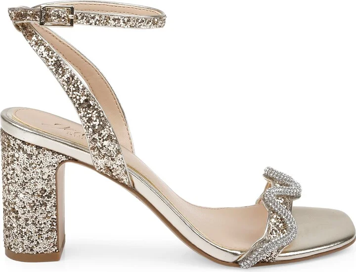 Gem Glitter Ankle Strap Sandal - Image 3