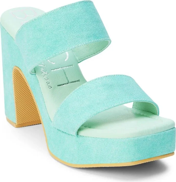 Gem Platform Heel In Turquoise