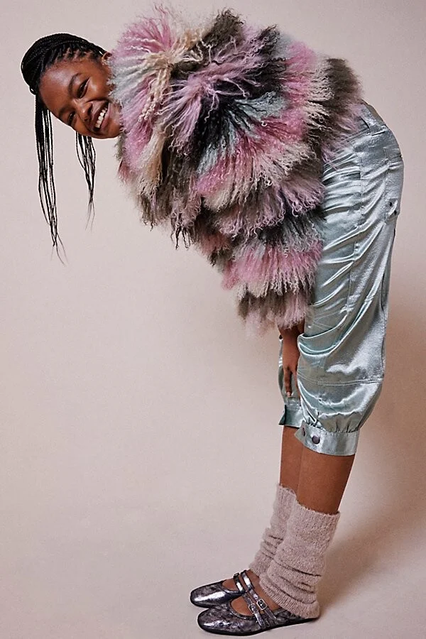 Silver Distressed Suede