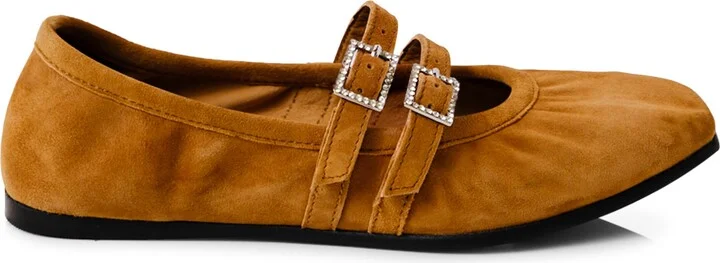 Gemini Rhinestone Buckle Ballet Flat - Image 3