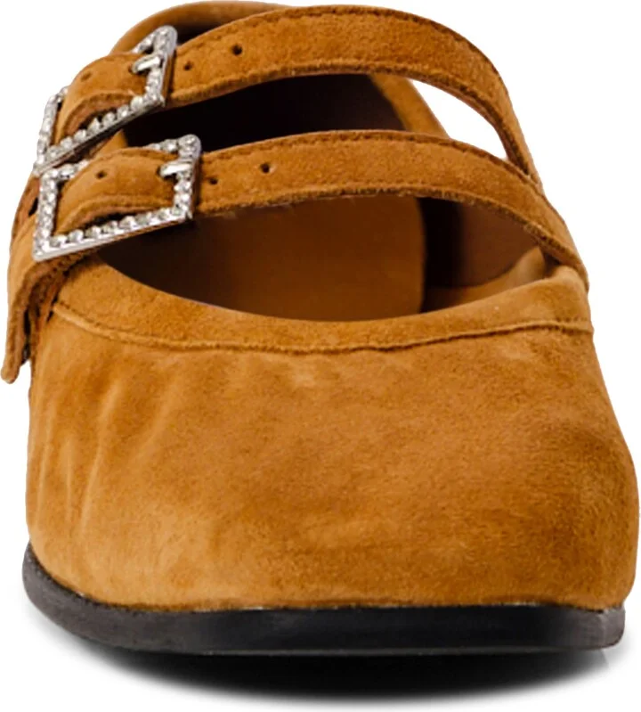 Gemini Rhinestone Buckle Ballet Flat - Image 4