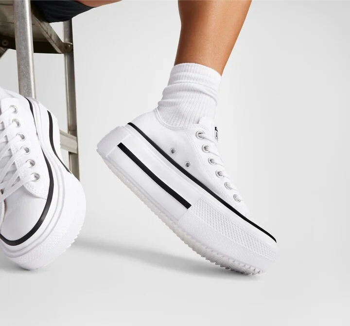Gender Inclusive Chuck Taylor All Star Lift Double Stack Low Top Platform Sneaker - Image 2