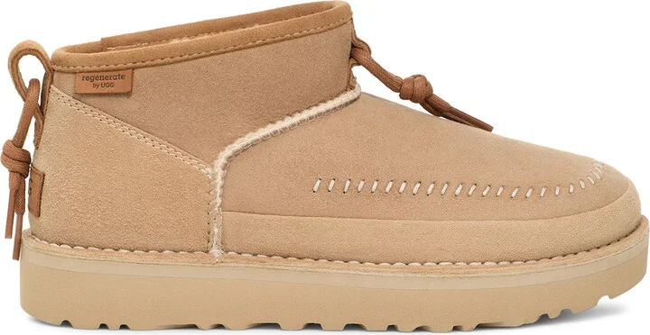 Gender Inclusive Ultra Mini Crafted Regenerate Genuine Shearling Lined Bootie - Image 3