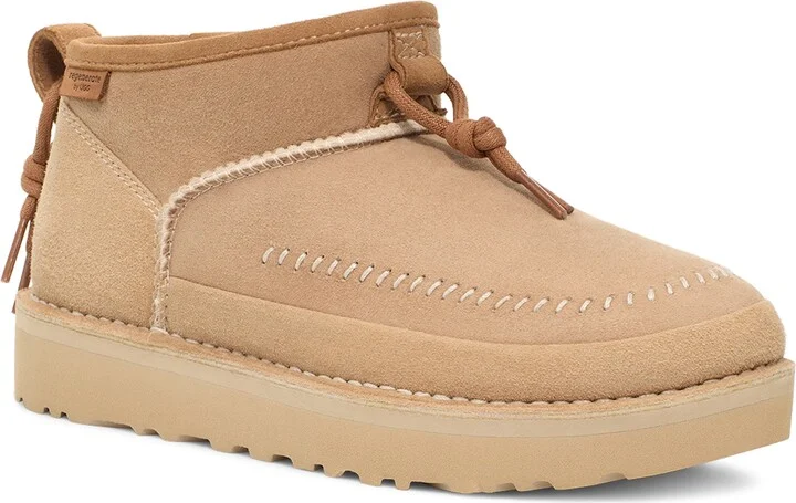 Gender Inclusive Ultra Mini Crafted Regenerate Genuine Shearling Lined Bootie