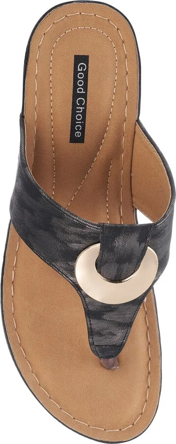 Genelle Wedge Thong Toe Sandal - Image 3