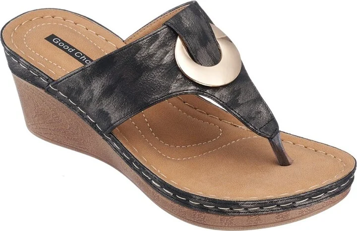 Genelle Wedge Thong Toe Sandal