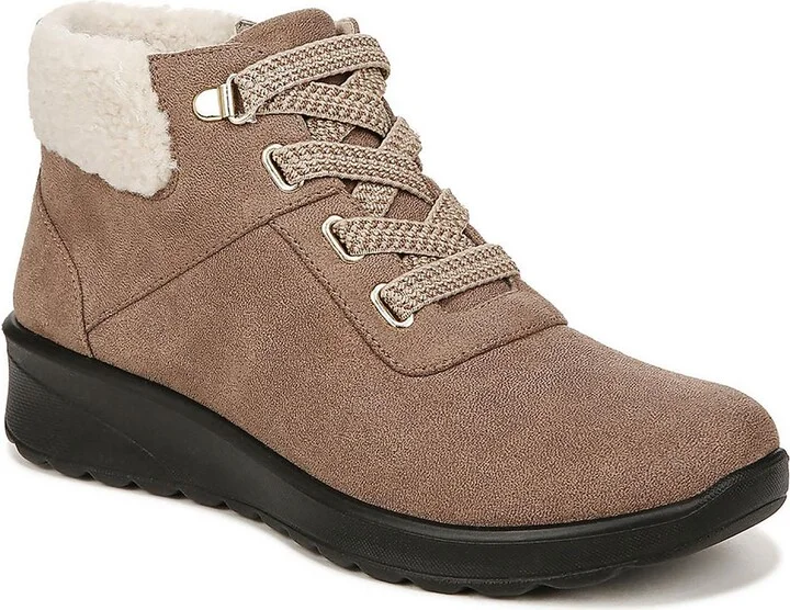 Generation Womens Faux Suede Cushioned Footbed Booties