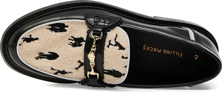Generations leather-trimmed pattern loafers - Image 4