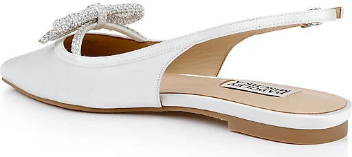 Genesis Bow Satin Slingback Flats - Image 3