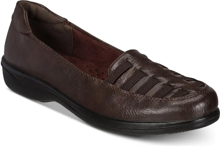Genesis Womens Faux Leather Slip On Loafers