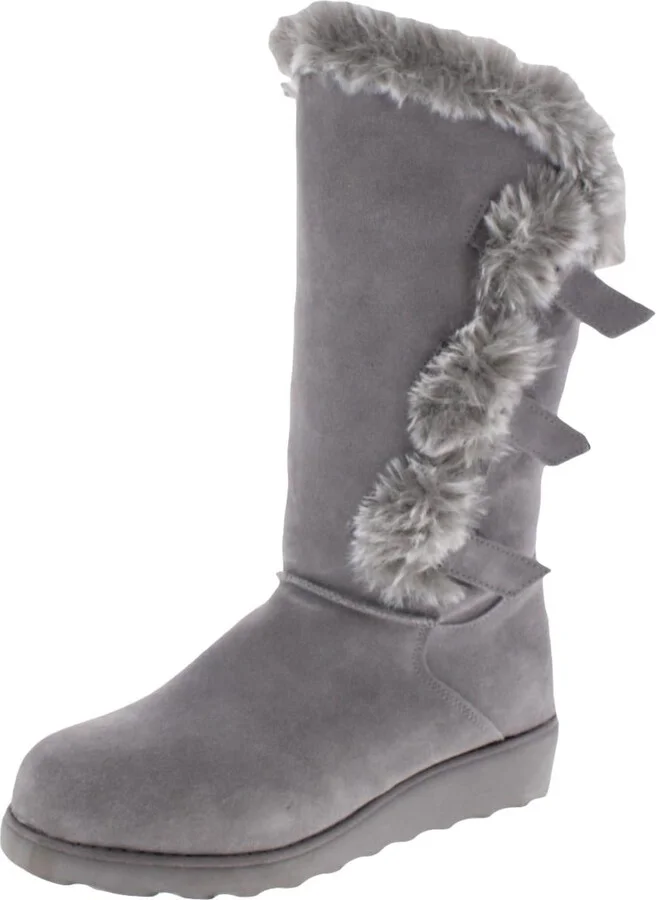 Genevieve Womens Suede Cold Weather Winter Boots