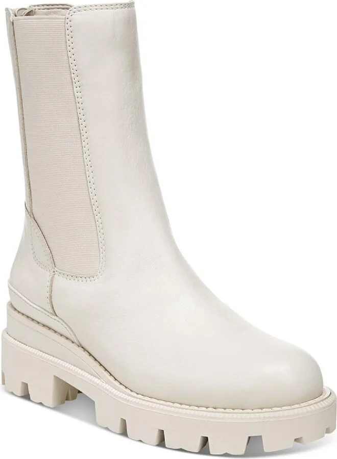 Genia Womens Leather Booties Ankle Boots