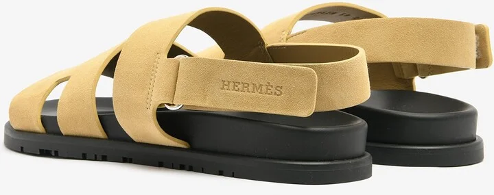 Genius Sandals in Beige Albatre Suede - Image 2