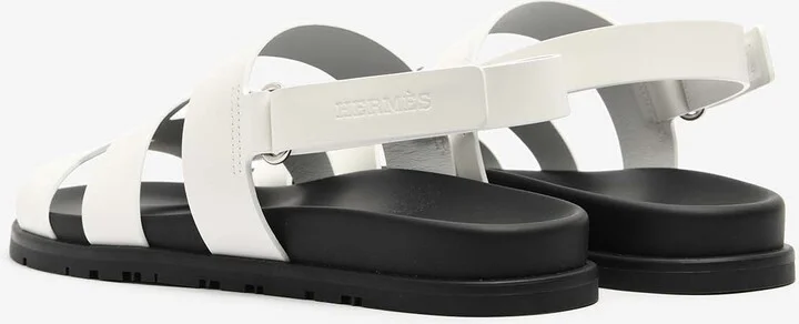Genius Sandals in White Calfskin - Image 2
