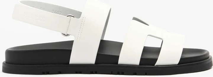 Genius Sandals in White Calfskin