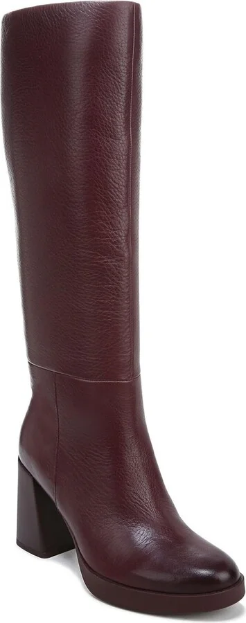 Genn-Align Womens Leather Round Toe Knee-High Boots