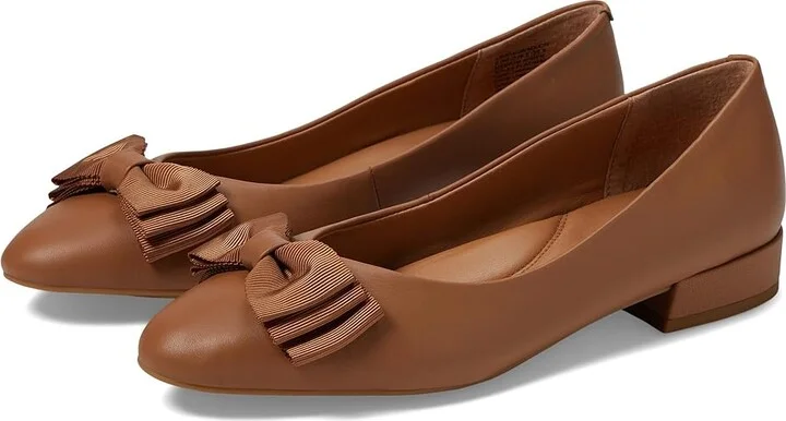 Gentle Souls by Kenneth Cole Atlas Flat Women's Shoes Camel Leather : 6.5 M