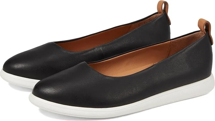 Gentle Souls by Kenneth Cole Bella Women's Flat Shoes Black Leather : 5.5 M