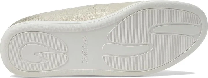 Gentle Souls by Kenneth Cole Bella Women's Flat Shoes Ice Metallic Leather : 9.5 M - Image 3