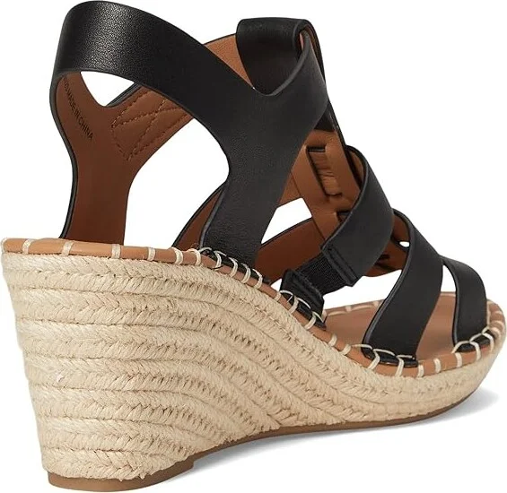 Gentle Souls by Kenneth Cole Capelin Women's Wedge Shoes Black Leather : 6.5 M - Image 4