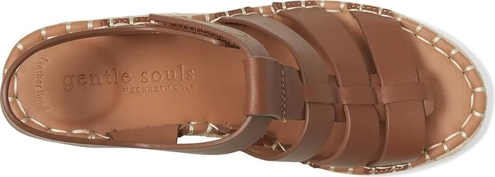 Gentle Souls by Kenneth Cole Capelin Women's Wedge Shoes Luggage Leather : 5.5 M - Image 2