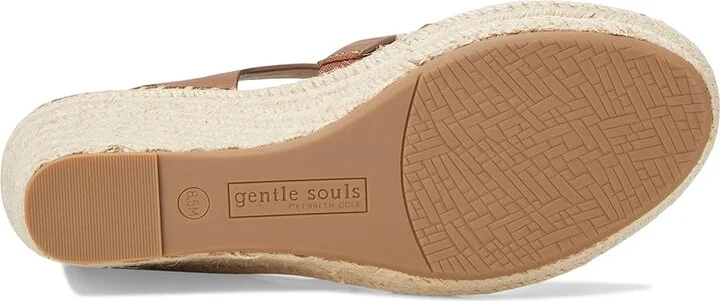Gentle Souls by Kenneth Cole Capelin Women's Wedge Shoes Luggage Leather : 5.5 M - Image 3
